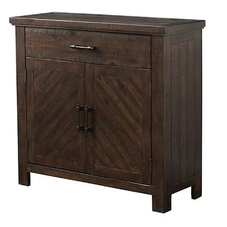 Transitional 1-Drawer and 2-Door Accent Chest